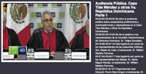 Public hearing before the Inter-American Court of Human Rights
