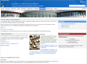 European Court applicants page