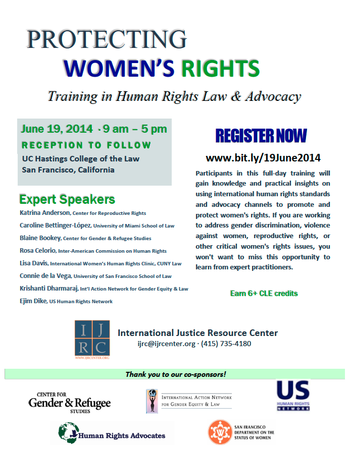 Women's Rights Training Flyer