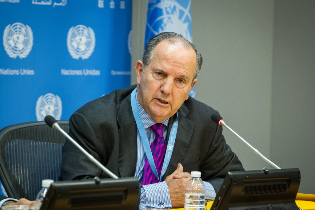 Juan Mendez, Special Rapporteur on torture and other cruel, inhuman or degrading treatment or punishment Credit: UN Photo/Loey Felipe