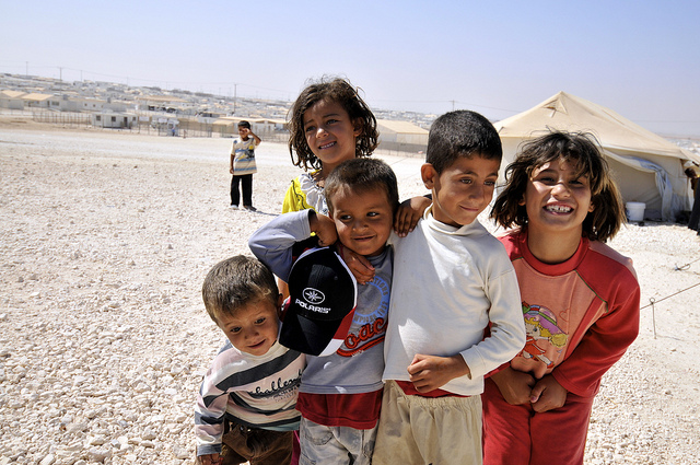 Children in Zaatari refugee camp in JordanCredit: UK Foreign and Commonwealth Office