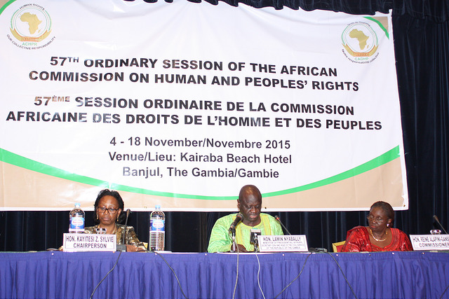 The African Commission on Human and Peoples' Rights at its November 2015 sessionCredit: ACHPR