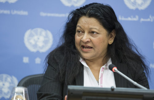 Press briefing by the UN Special Rapporteur on the situation of human rights in the State of Eritrea, Ms. Sheila B. Keetharuth