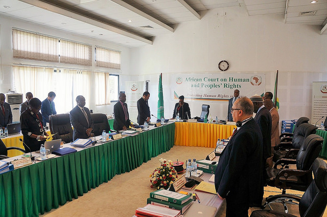The African Court on Human and Peoples' Rights in session in May 2016Credit: AfCHPR