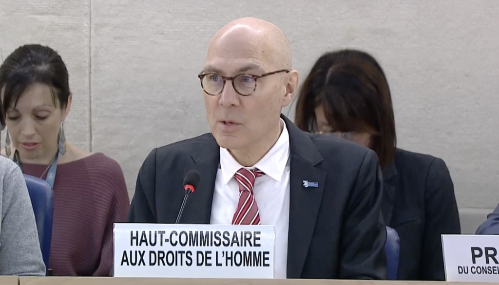 UN High Commissioner for Human Rights addresses the Human Rights Council